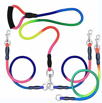 Amazon.com : Heavy Duty 3 Dog Leash No Tangle Detachable 360